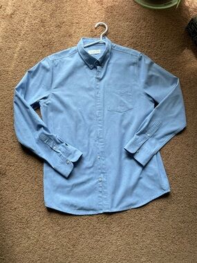 NEW Aeropostale Light Blue Button-Down Men's Shirt